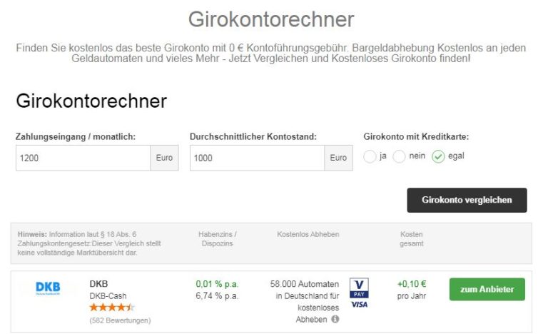 Girokonto vergleichen KREDITKARTEN24 Jetzt Vergleichen